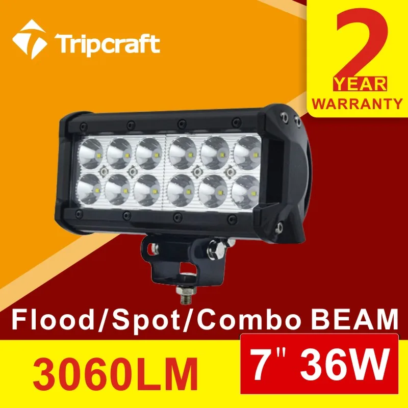 

2pcs 6.57inch led light bar 36w led work light spot flood light 12v 24v offroad truck SUV 4X4 led work light