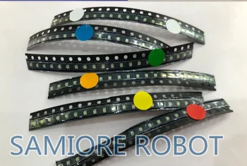 

60pcs Flashing Blink LED Diode 0805 SMD Blinking Flash Diodo SMD 0805 Mixed 10pcs each Red Jade-Green Blue White Yellow Orange