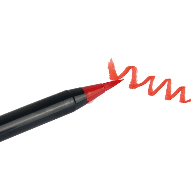 Многоцветная ручка мягкая голова ручка-кисть для каллиграфии красивые ручка цвета воды кисти цвет ful Весна арт маркер - Цвет: RD1