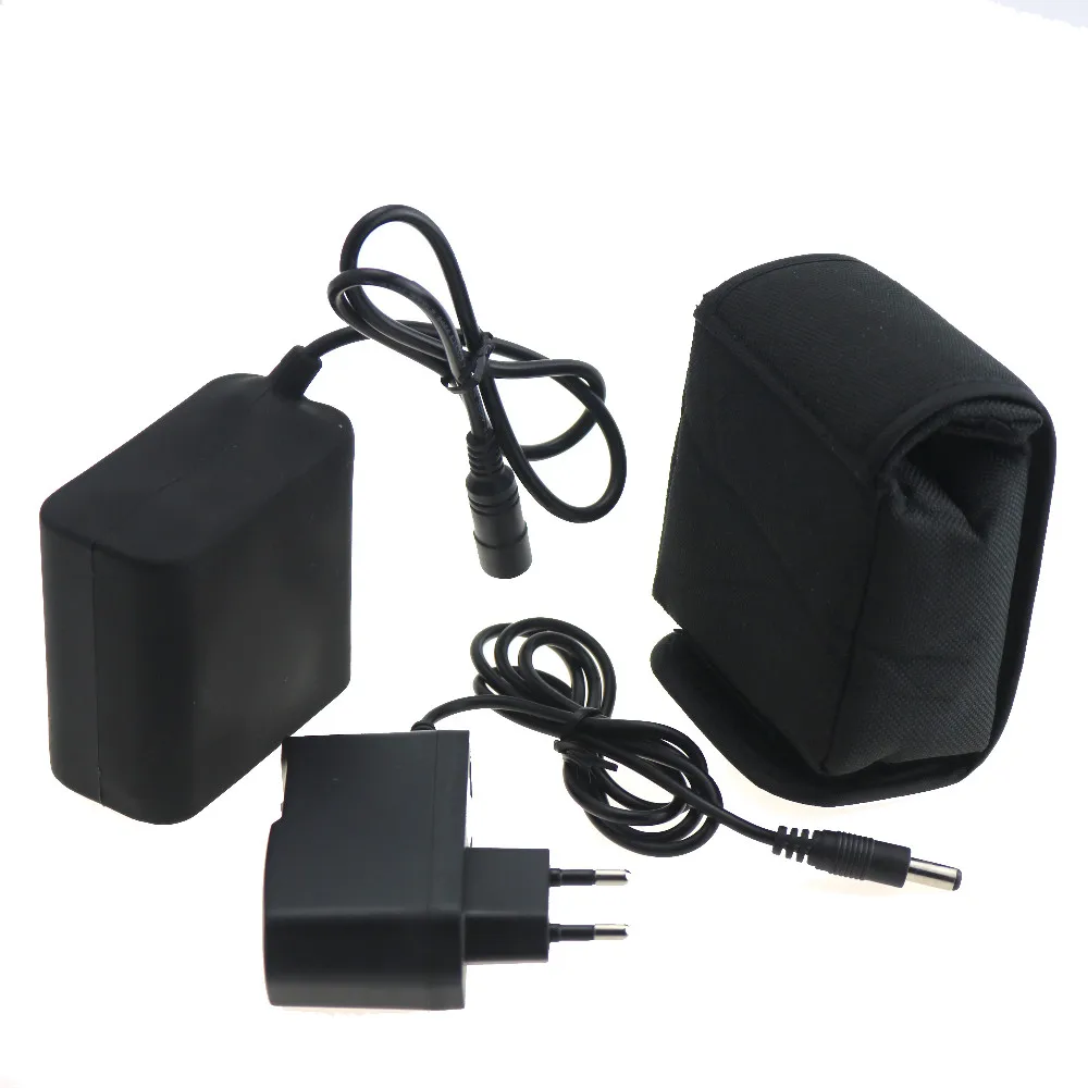 

Waterproof 8.4V Battery Pack 12000mAh Rechargeable 8X 18650 Bike Bicycle Cycling Lights + 8.4V EU Plug Battery Pack Charger