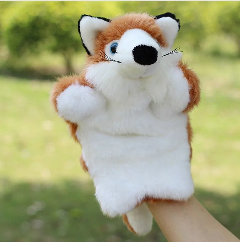 Mano de La felpa Títeres juguete para niños conejo Panda vaca Rana oso muñeca educativo títeres Juguetes para mano brinquedos educativos Mano de La felpa Títeres juguete para niños conejo Panda vaca Rana oso muñeca educativo títeres Juguetes para mano brinquedos educativos