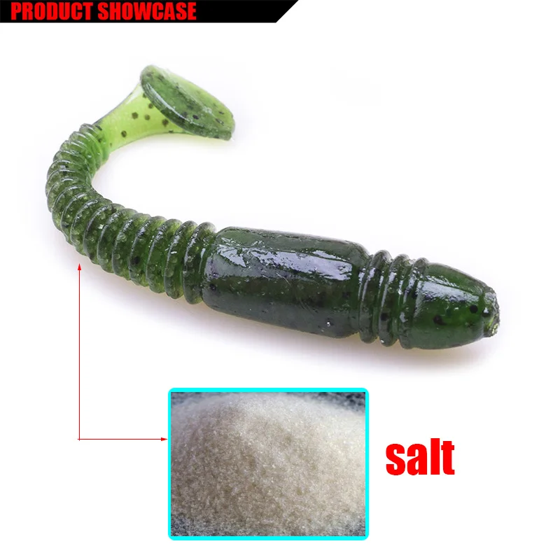 5 шт./лот соль с рыбный запах силиконовый Рыбалка приманки 7,5 см 3,2 г искусственные мягкие приманки pesca бас приманки плавающие наживки
