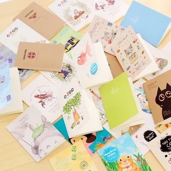

38 pcs/lot Cute cat series cartoon animal Blank pages memo pad paper Mini notebook kawaii stationery papeleria school supplies