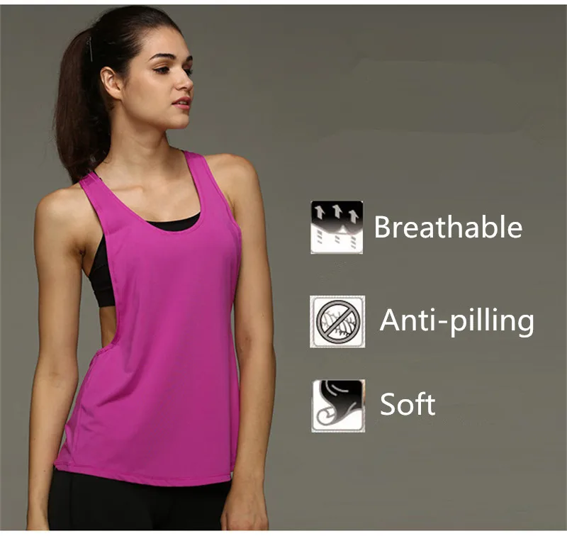 Новая однотонная укороченная Футболка женская быстросохнущая спортивная рубашка для йоги Тренажерный Зал Фитнес безрукавная майка сорочка для бега, тренировок, йоги спортивная одежда