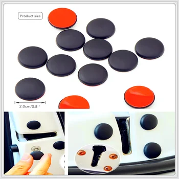 

Car Door Lock Screw Protector Cover Anti-Rust Cap Trim Stickers for Volkswagen VW POLO Golf 4 Golf 6 Golf 7 CC Tiguan Passat B5