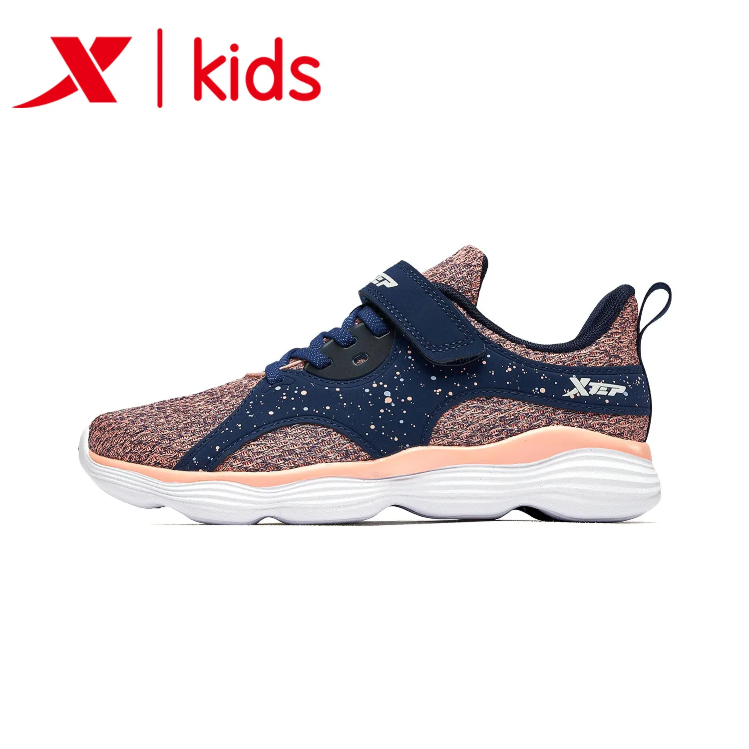 

681114115063 Xtep children's shoes girls' sports shoes soft breathable children's casual shoes girl running shoes