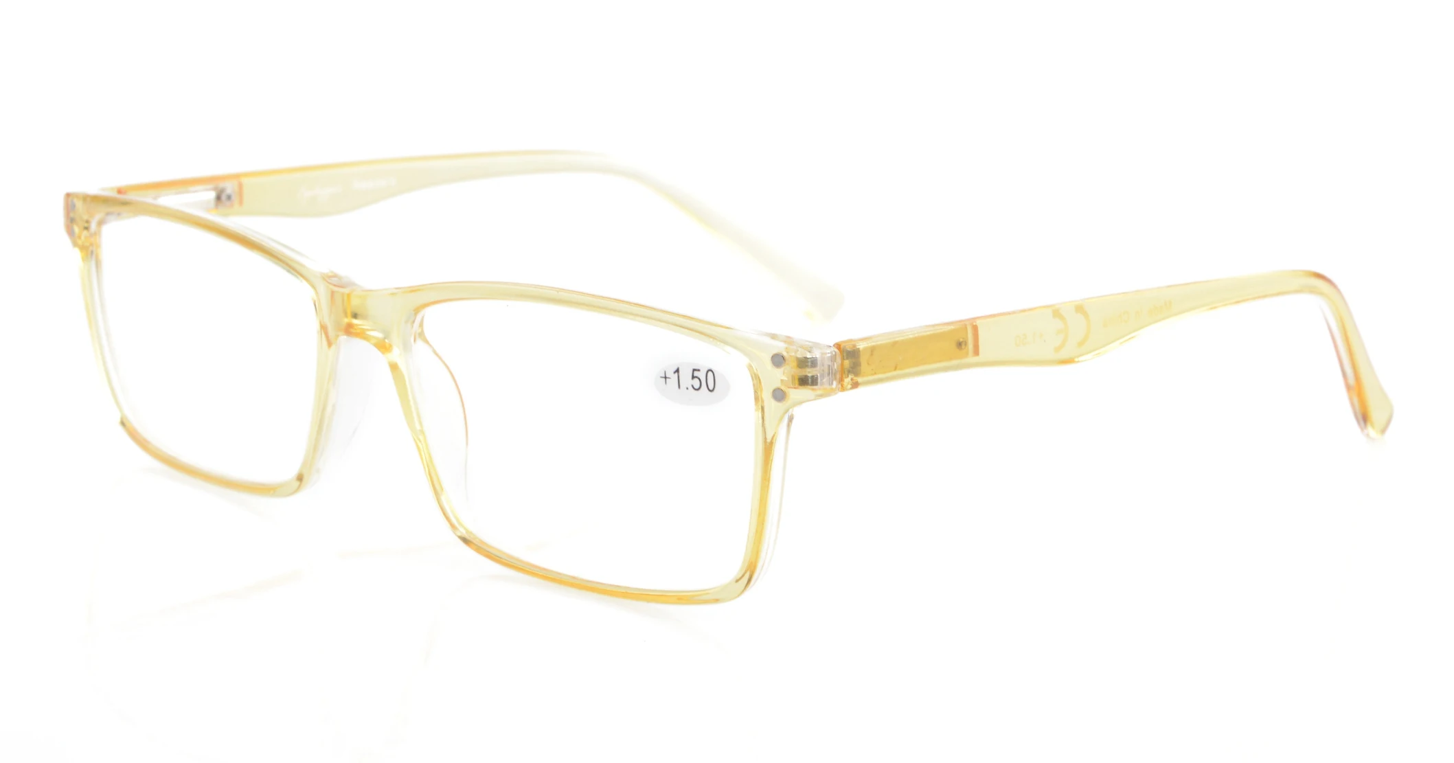 R802 Eyekepper Стильные Читатели качество пружинные петли очки для чтения+ 0,5/0,75/1,0/1,25/1,5/1,75/2,0/2,25/2,5/2,75/3,0/3,5/4,0/ - Цвет оправы: Yellow