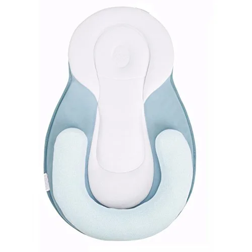 Новая хлопковая подушка для младенца матрас для новорожденных детская подушка для сна позиционная площадка предотвращает плоскую форму головы против скатывания подушки - Цвет: Blue