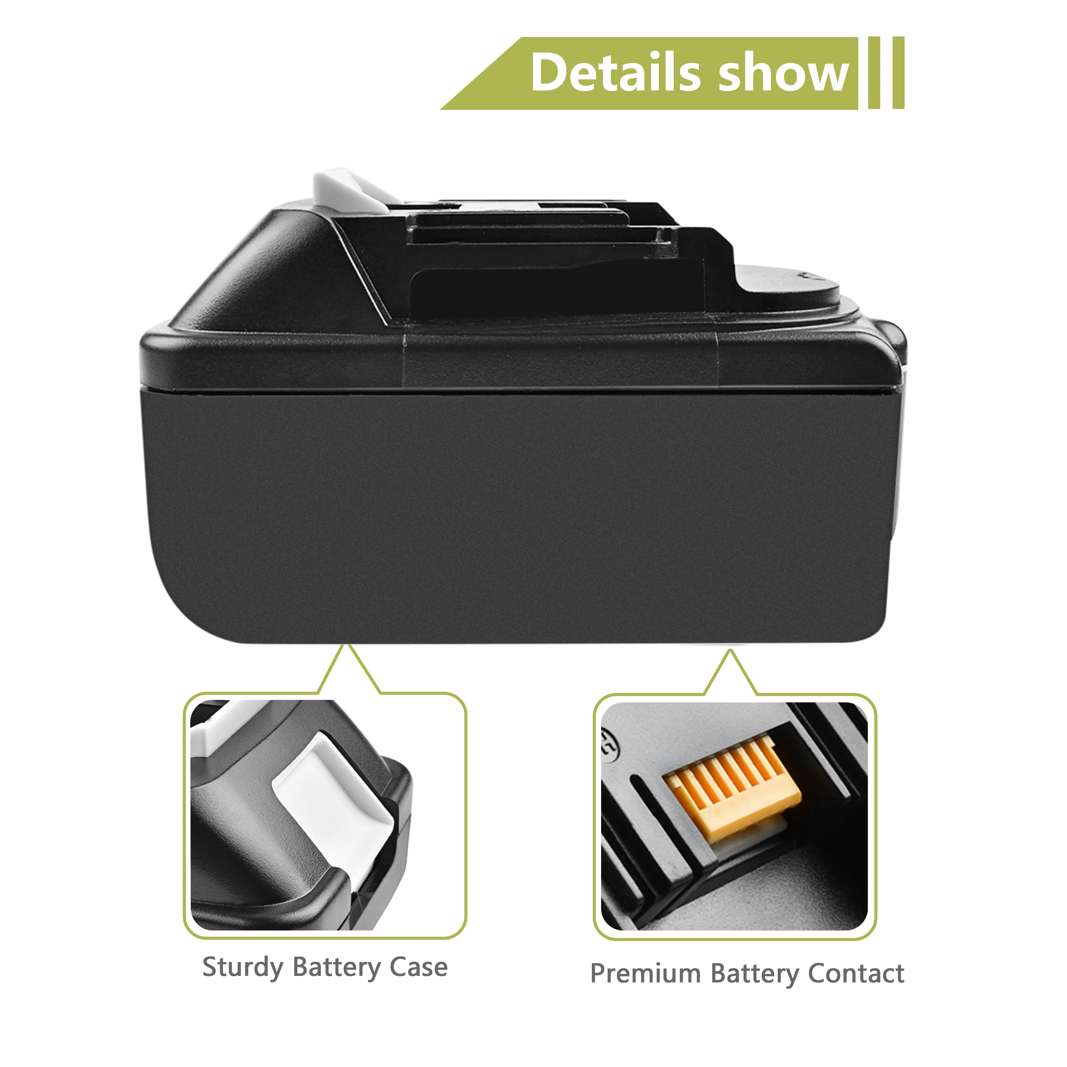 4000 mah bl1830 ferramentas elétricas li-lon bateria