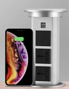 Universal motorized pop up socket