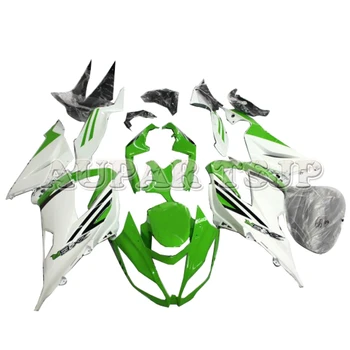 

Full Fairings For Kawasaki ZX6R ZX-6R 2013 2014 2015 2016 2017 2018 ABS Plastic Injection Motorcycle Cowlings Gloss White Green