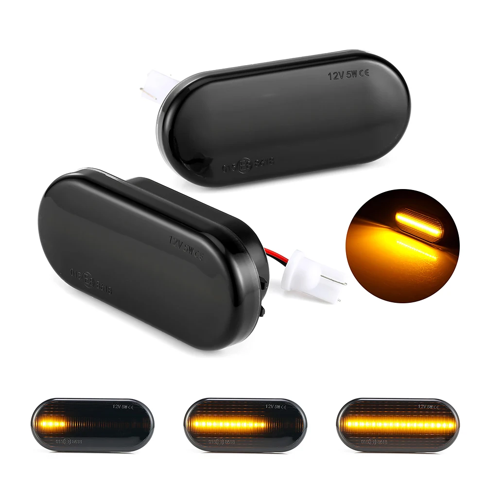

Trim LED Fender Side Marker Light Turn Signal Lamp For Volkswagen VW Bora Golf 3 4 Passat 3BG Polo SB6 Car Styling amber yellow
