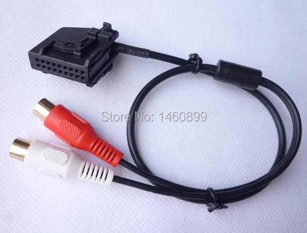 Mercedes l/ínea AUX para Mercedes Comand 2.0 2 RCA AUX IN Cable de Audio