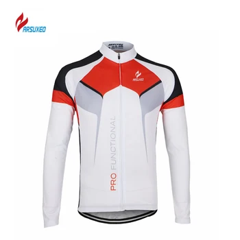 

ARSUXEO Men's Cycling Jersey Long Sleeves MTB Mountain Bicycle Shirt Breathable Quick Dry Clothing Jersy Road Bike Jacket