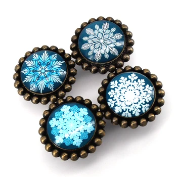 

4PCS Blue Snowflake Knobs Vintage Drawer Dresser Kids Handles Cupboard Pulls knobs Kitchen Cabinet Knobs Hardware