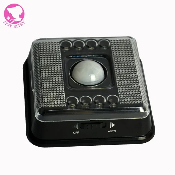 Night light,Emergency Lights,Wireless Infrared 8 LED PIR Light Lamp