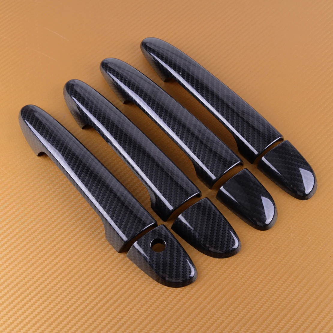 

DWCX 8PCS Car Door Handle Cover Trim Molding Part Carbon Fiber Texture ABS Accessories Fit for Mazda 2 3 6 CX-3 CX-5 2016 2017