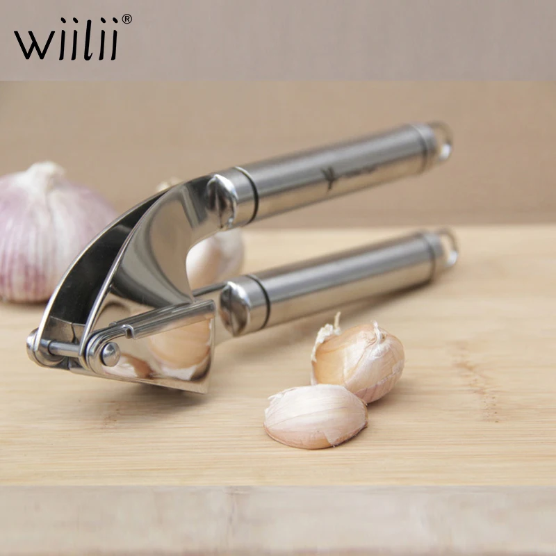 Multifunction Kitchen Accessories Stainless Steel Garlic Press Ginger Grinding Grater Crusher
