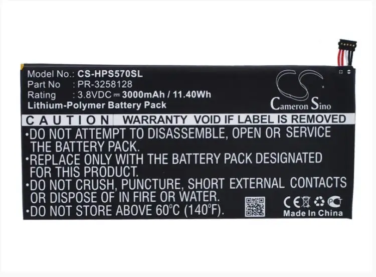 Аккумулятор Cameron Sino 3000mAh для HP Stream 7 5700 5700ng 5709 795065 001 PR 3258128|Цифровые аккумуляторы| |