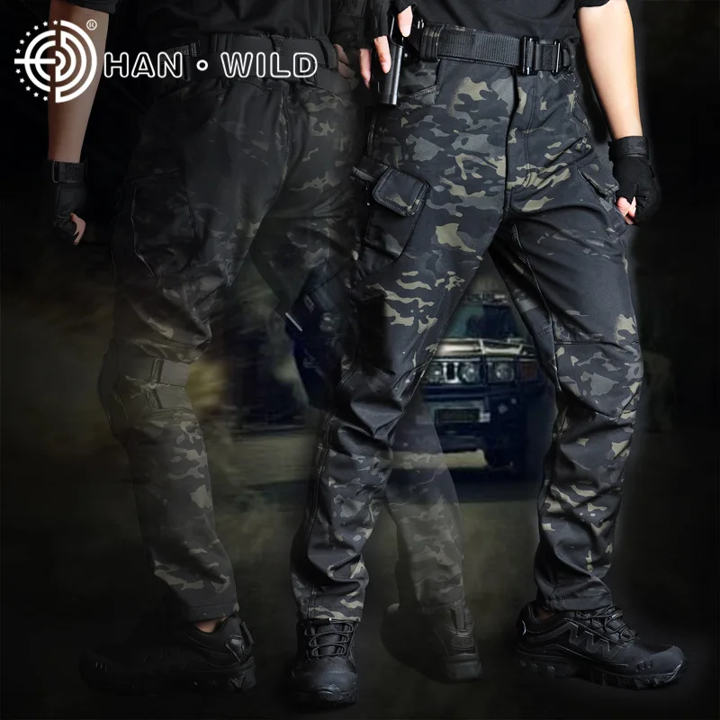 Tactical Pant Cargo Pants Men Military Army Airsoft Clothes Hunter Field Work Combat Trouser Breathable Multi Pockets Camouflage