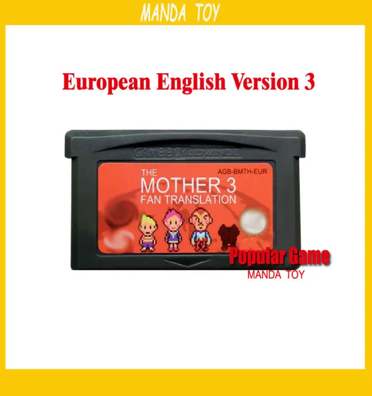 100 шт/партия Красный картридж для игры мать 3 1,2 версия английская наклейка язык земляной карты игры Бесплатная доставка