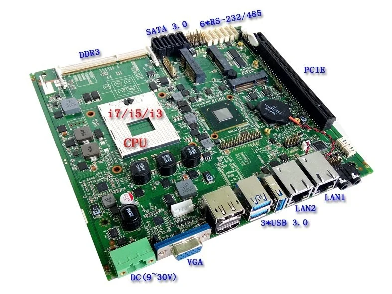 Mini-ITX материнская плата с 2 * ddim max 8 г Оперативная память