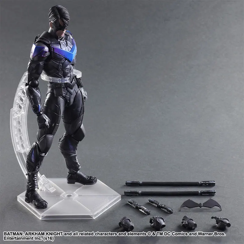 Batman Action Figure Play Arts Kai Nightwing PVC Toys 270mm Anime Movie Collectible Model Toy Bat Man Playarts | Игрушки и хобби