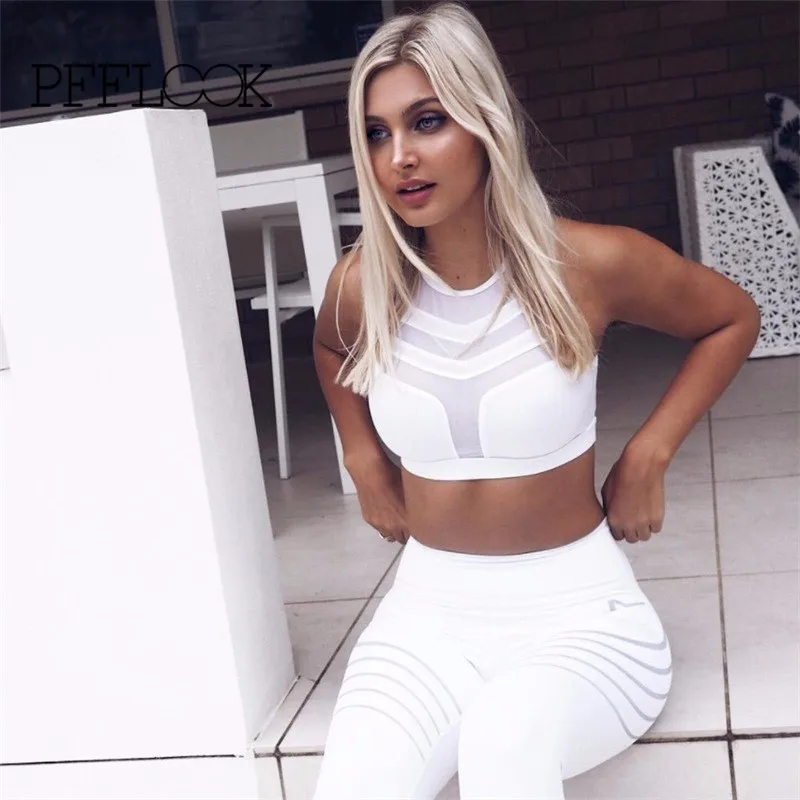 

pfflook perspective Push Up Sports Bra Top Fitness Racerback Bras Women Gym Sport Top Padded Yoga Bras Running Underwear 2017