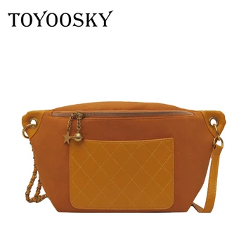 

TOYOOSKY Women PU Leather Bags Nubuck Handbag 2019 Summer Soild Large Capacity Crossbody Shoulder Bag Ladies Fashion Package