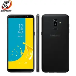 Новый samsung Galaxy J8 J810F-DS Мобильный телефон 6,0 дюймов 4 ГБ Оперативная память 64 ГБ Встроенная память Восьмиядерный двойной сзади камера Android