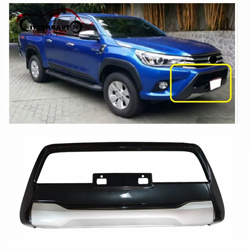 

CITYCARAUTO FRONT EXTERIOR BUMPER COVER CAR ACCESSORIES FIT FOR HILUX REVO PICKUP CAR 2015-2017