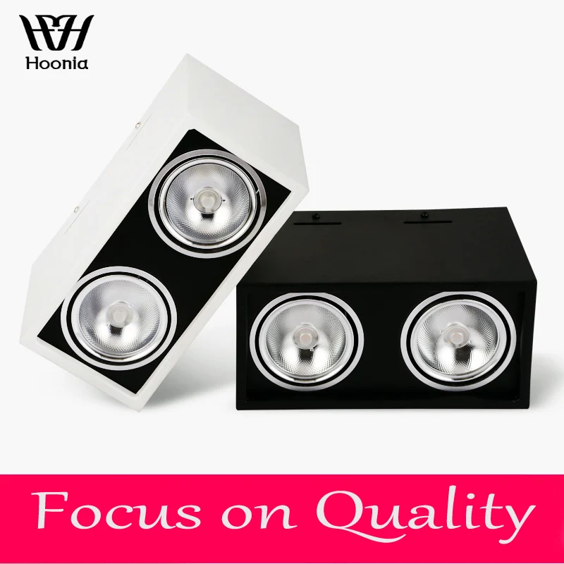 

Decorative Lighting 100% High Power LED Downlight 10W 14W 20W 24W COB Downlight 2 Heads AC220V Surface Mounted LED Downlight