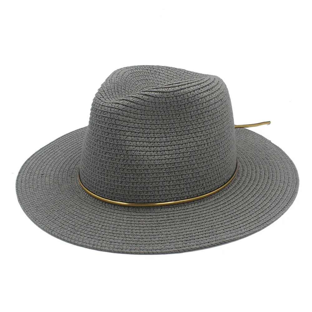 Модная Летняя женская Соломенная фетровая шляпа с широкими полями|panama sun hat|fashion