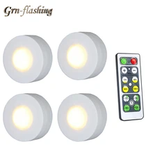 Светодиодный светильник с сенсорным датчиком для кухонного шкафа, беспроводной дистанционный светильник с регулируемой яркостью для дома, кухонного шкафа, лестницы, чердак, прихожая, светильник ing