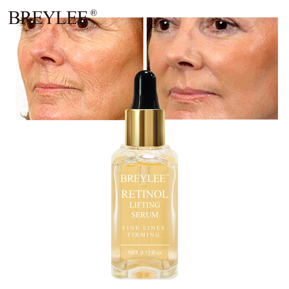 

BREYLEE Vitamin A Lifting Firming Serum Moisturizing Collagen Essence Fade Fine Lines Remove Wrinkle Anti Aging Face Skin Care