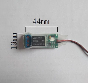 

RC Model Mini PWM Relay Switch Module LED Controller Camera/VTX Electric 1ch NO 20A Receiver For FPV Aircraft DIY