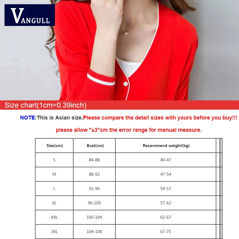 Vangull Women Air-conditioning Shirt Elegant Thin Sweater Short Paragraph Cardigan Sunscreen Jacket Color Block Female Sweaters