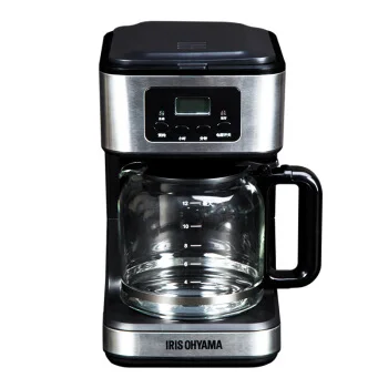 IRIS Home Cafe American Drip Coffee Maker Reservation LCD Automatic Coffee Machine with Coffee Pot Large One Key Operation
