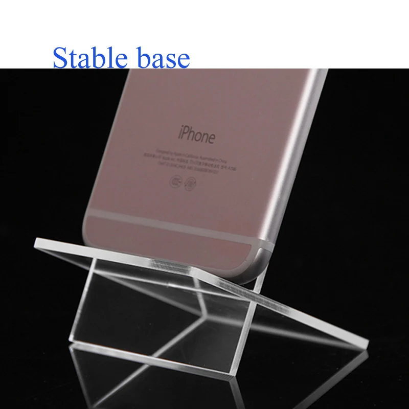 hot selling Clear Acrylic 1 Layer Cross Ornaments Display Shelf Mobile Cellphone Wallet Sun Glasses Rack Jewelry Display Shelf