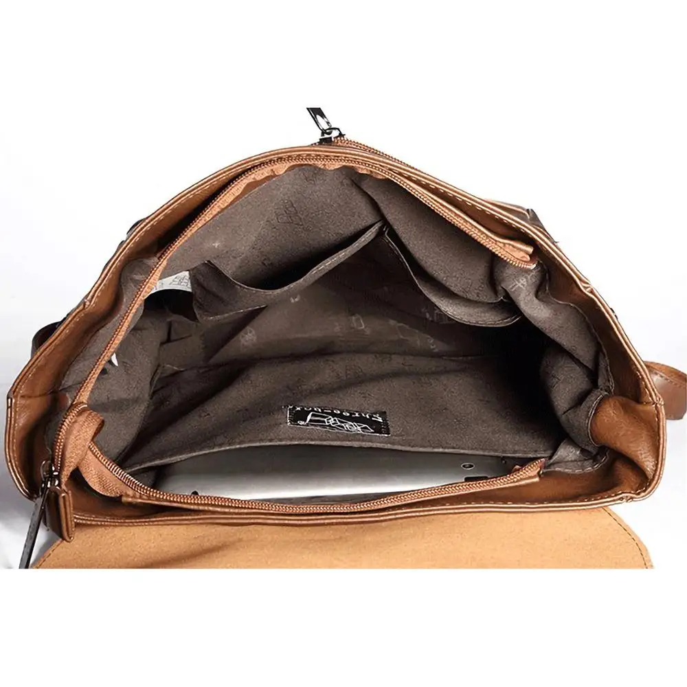 Zebella мужской рюкзак ретро модный рюкзак из искусственной кожи рюкзак для ноутбука Молодежная Студенческая сумка для отдыха дорожные сумки