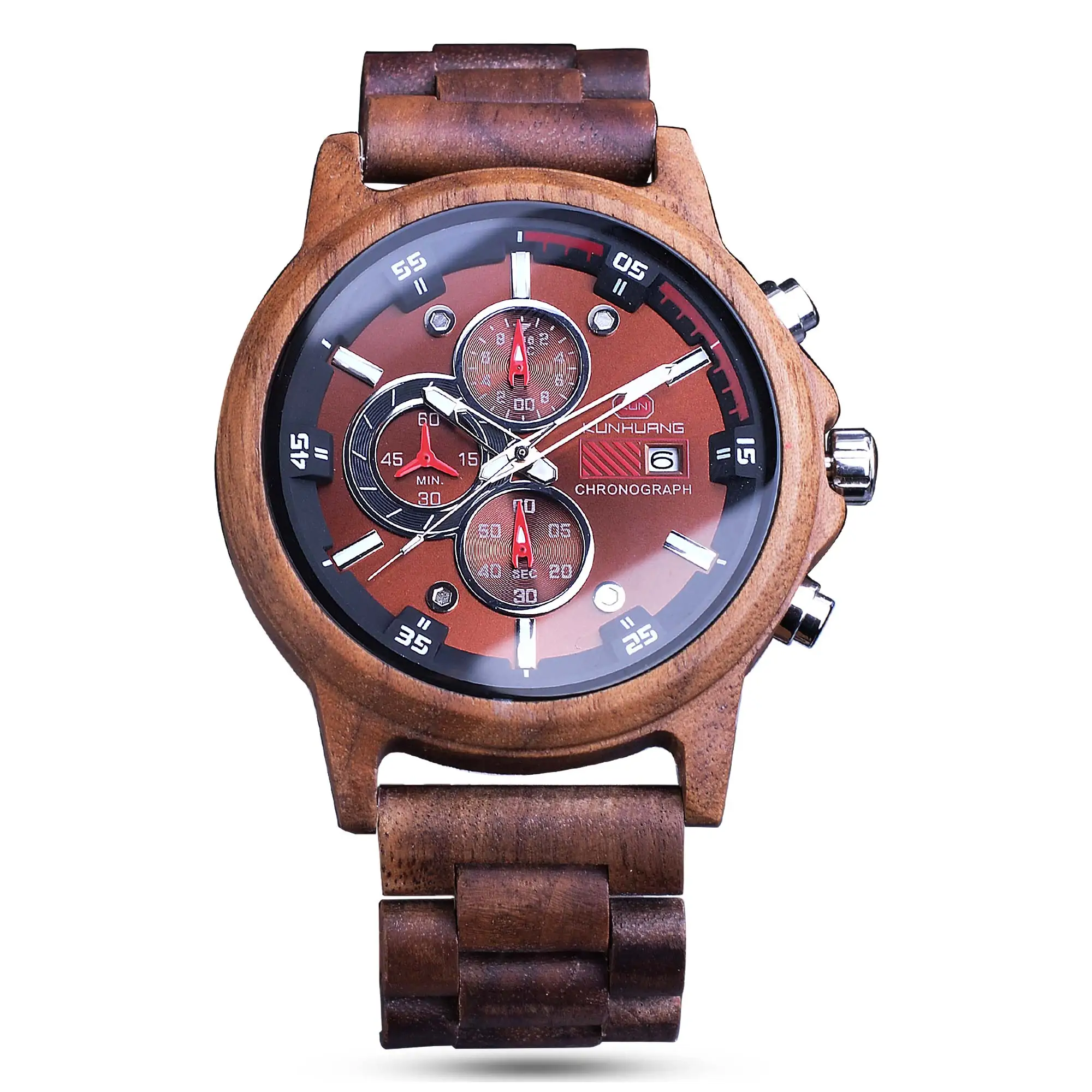 

Casual Wooden Watches Men Watch Date Display Woody Band Bangle Reloj Hombre 2019 Quartz Male Hours Top Souvenir Gifts Timepieces