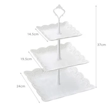 Стенд кекса квадратные чудодейственное, с ПВА Дисплей башня 3 уровня