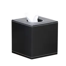 Черная кожаная коробка бумажное полотенце туалетная бумага насосная коробка