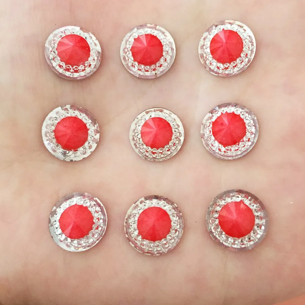 40 шт. круглые пуговицы 12 мм со стразами|rhinestones scrapbooking|buttons scrapbookingbuttons for craft |