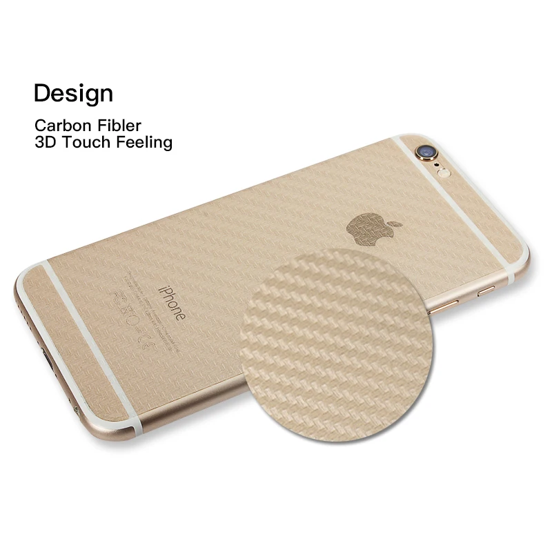 Защитный 3D чехол Ascromy из углеродного волокна для iPhone 5 6 6S 7 Plus Защитная пленка