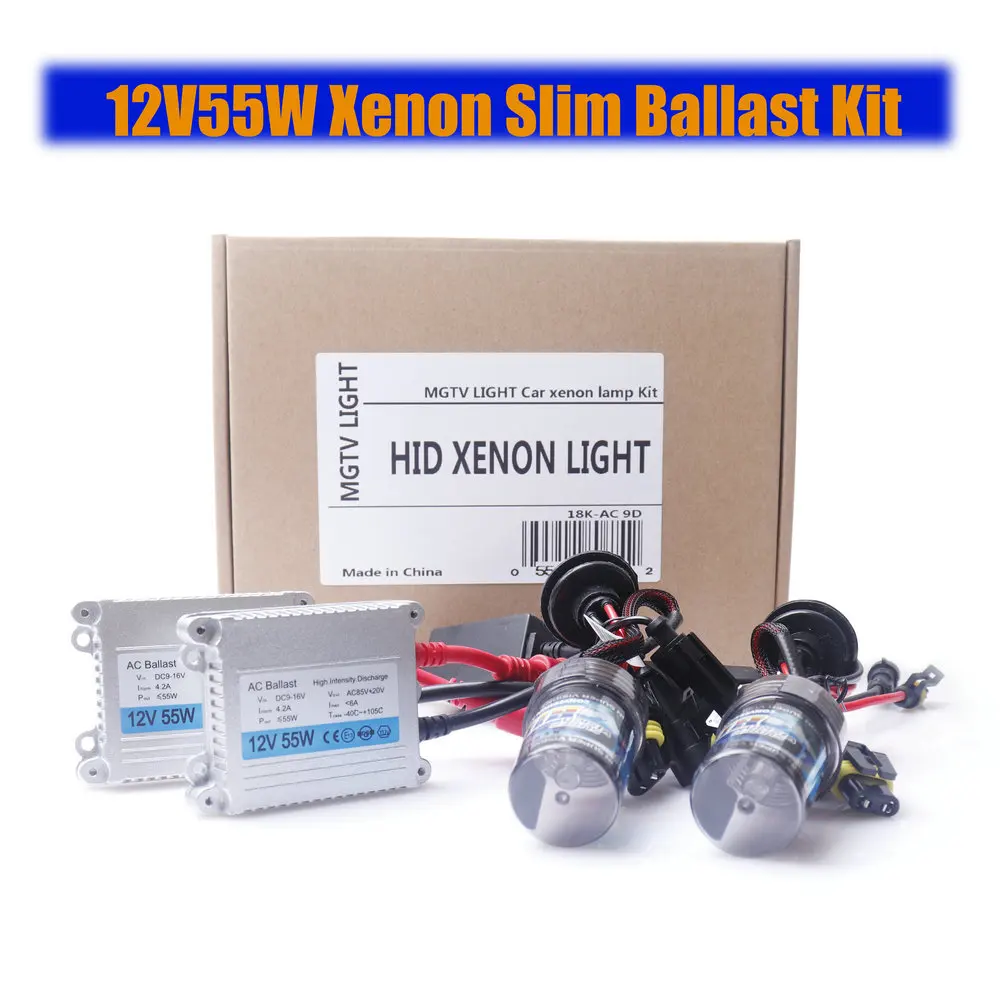 55 Вт HID комплект ксенон H4 Bi Xenon H1 H3 H7 H11 9005 HB3 9006 HB4 H13 9004/07 hi-low ксенон комплект 4300K 5000K 6000K ксенон HID фара