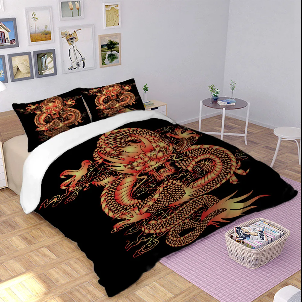 المنسوجات المنزلية التنين طقم سرير لنا التوأم كامل الملكة الملك سوبر الملك حجم أسود أغطية سرير نوم المخدة مجموعة تغطية مبطنة الطوطم المنسوجات المنزلية التنين طقم سرير لنا التوأم كامل الملكة الملك سوبر الملك حجم أسود أغطية سرير نوم المخدة مجموعة تغطية مبطنة الطوطم