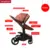 Poussette Babyfond 2 Em 1 Europa Carrinho de Carrinhos de Bebê Da Marca Do Bebê Cores Rosa Pu de Couro Conforto de Alta Qualidade carro bebe
