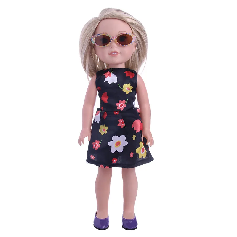 Пять новых модных солнцезащитных очков подходят для куклы 18-дюймовая кукла, 43 см новорожденных аксессуары для детской куклы