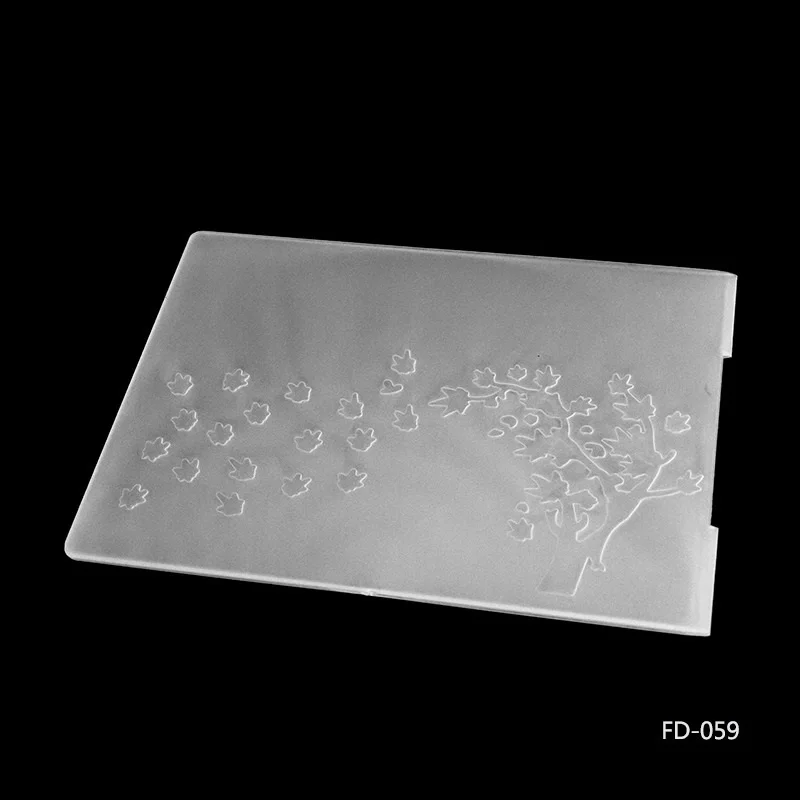 2017 105x15cm romantic tree frame embossing folder box